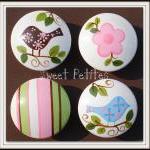 Hand Painted Switch Plate Cover Love Birds
