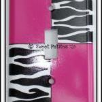 Hand Painted Drawer Knob Nail Cover Pink And Zebra..