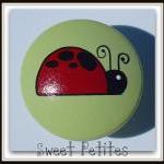 Hand Painted Knob Dresser Drawer Ladybug