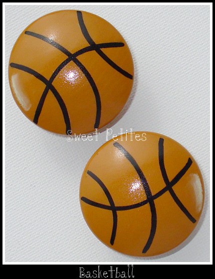 Hand Painted Knob Dresser Drawer Or Nail Cover Basketball